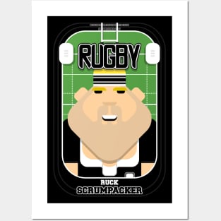 Rugby Black - Ruck Scrumpacker - Sven version Posters and Art